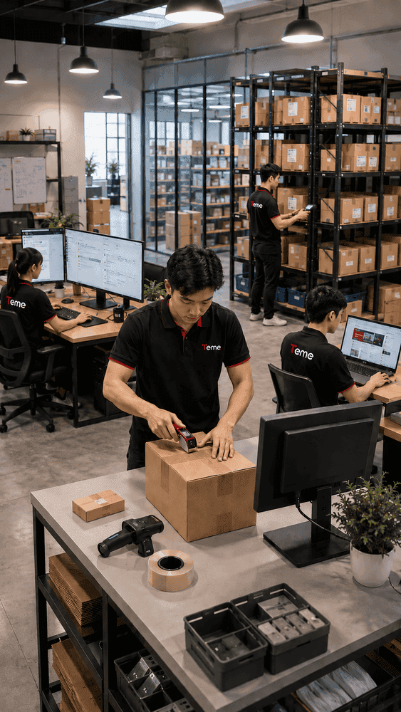Kết nối bán hàng đa kênh, quản lý kho và đóng gói liền mạch.